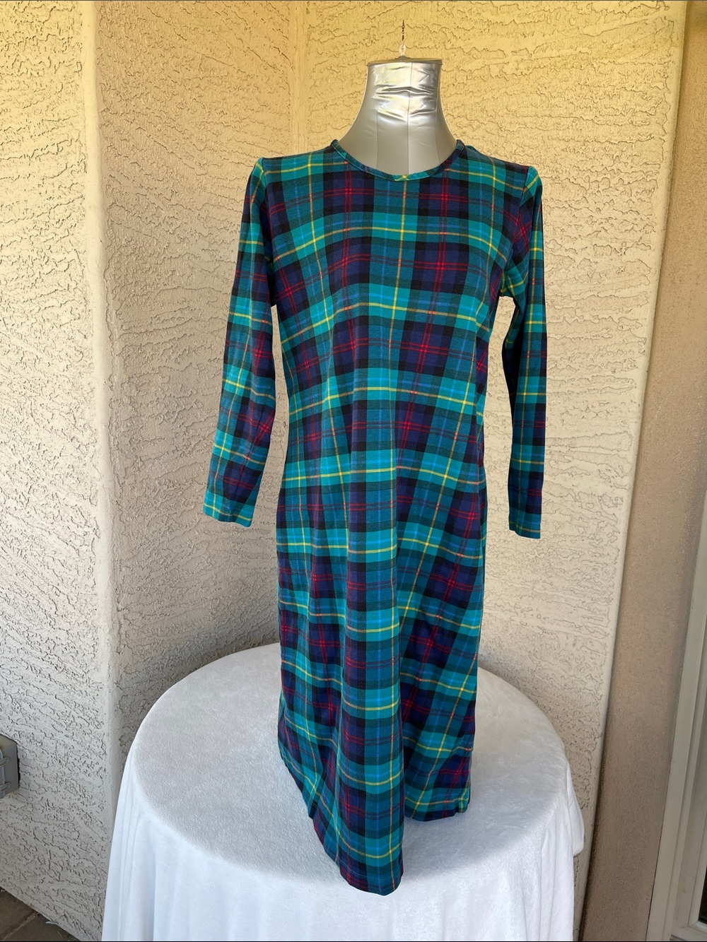 Lands End flannel print nightgown 100% cotton